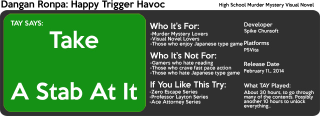 Illustration for article titled Dangan Ronpa Trigger Happy Havoc: The TAY Review